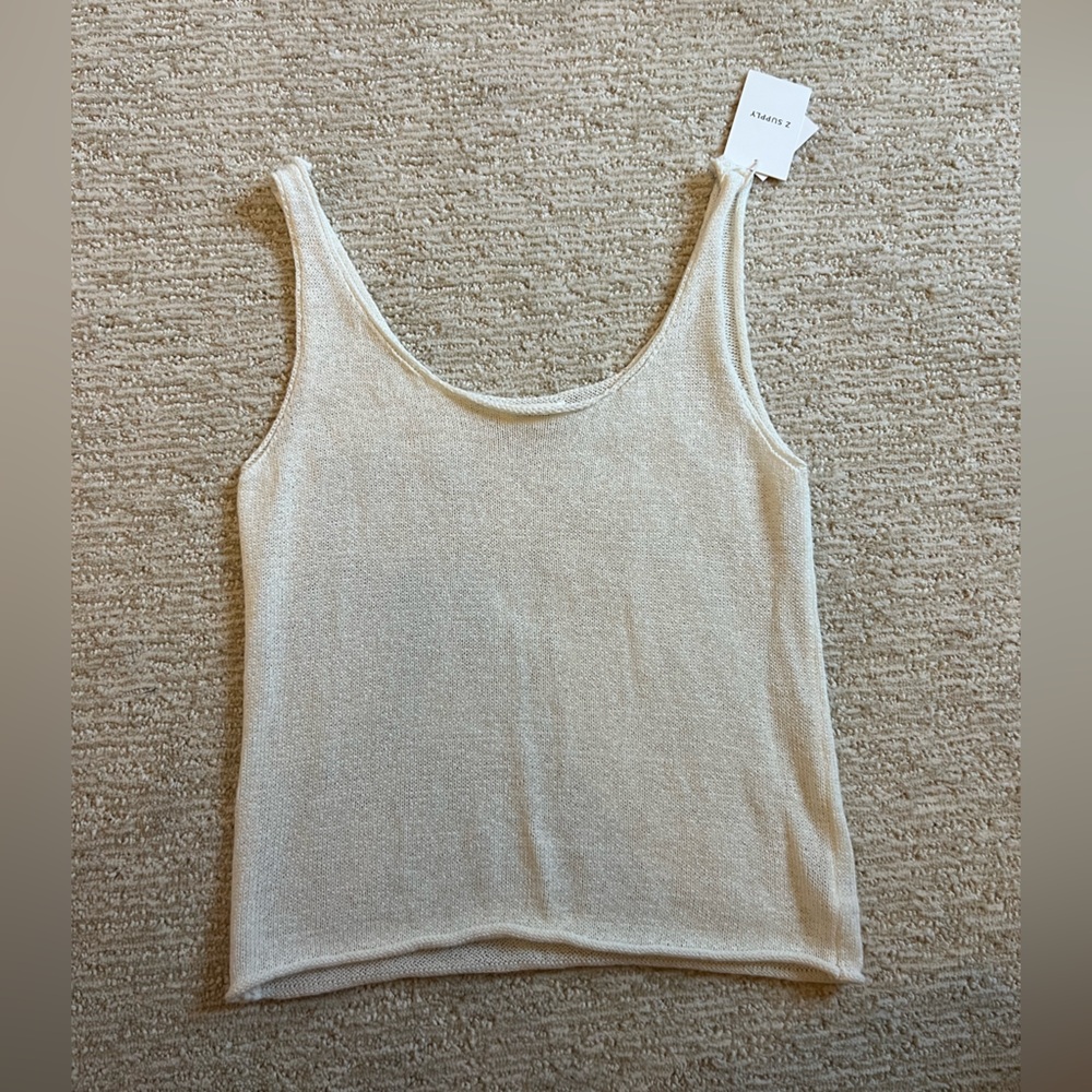 Z Supply Perch Sweater Tank in Cloud